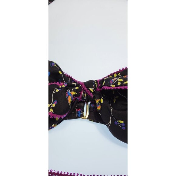 Becca By Rebecca Virtue Swim Bikini Womens Set Adjustable Multicolor Floral M - Picture 6 of 7
